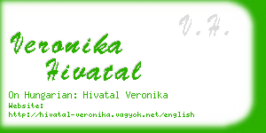 veronika hivatal business card